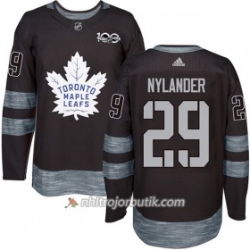 Män Ishockey Toronto Maple Leafs Tröja William Nylander 29 1917-2017 100th Anniversary Adidas Svart Authentic